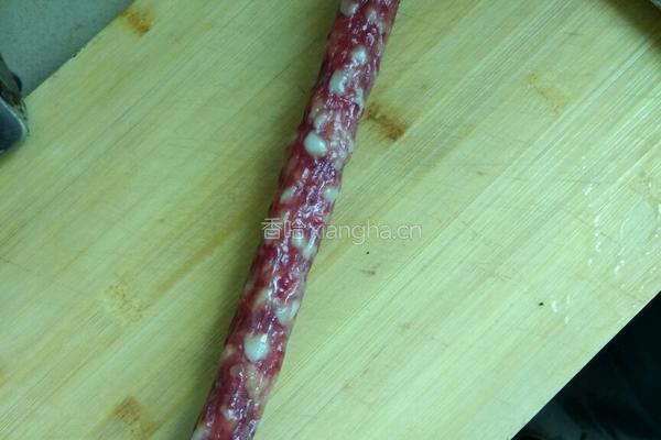 芥兰炒腊味的做法图解2