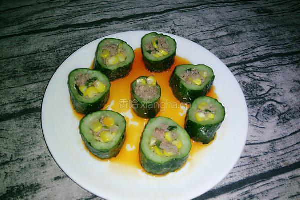 青瓜灌肉的做法图解9