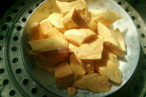 芝麻枸杞馅红薯丸的做法图解2