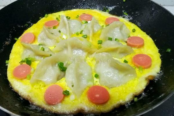 火腿肠抱蛋煎饺的做法图解8