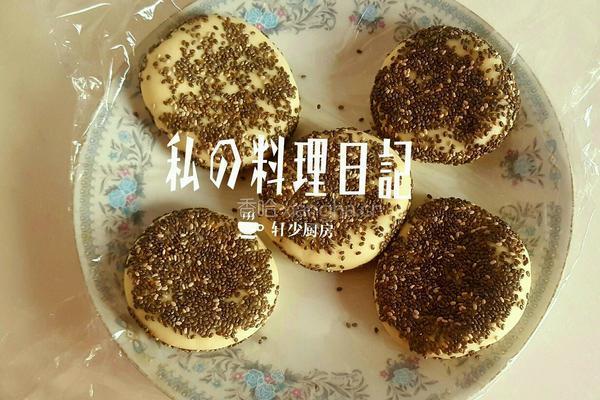 芝麻板栗饼的做法图解9