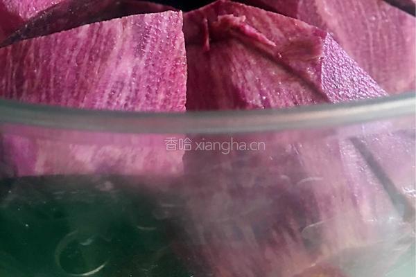 紫薯麻团的做法图解1