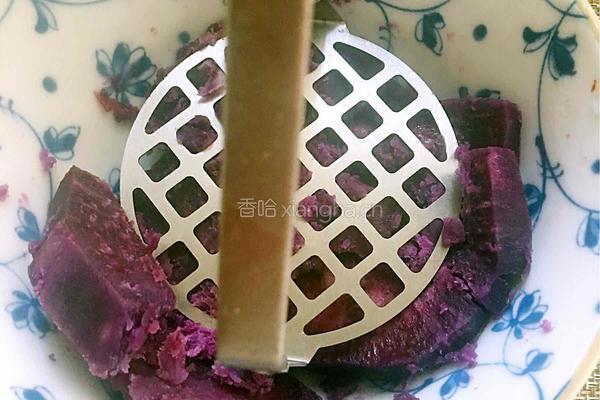 紫薯麻团的做法图解4