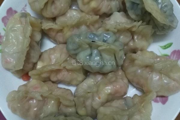 马蹄玉米红萝卜饺子
