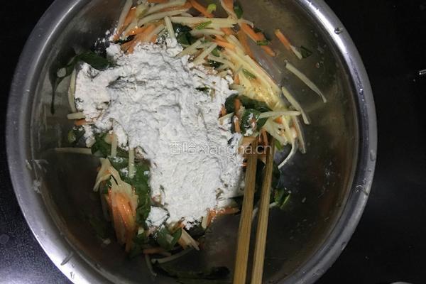 蔬菜煎饼的做法图解8