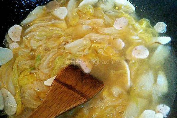 鲜虾白菜粉丝煲的做法图解5