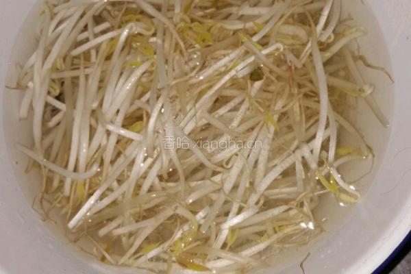 清炒三丝绿豆芽的做法图解1