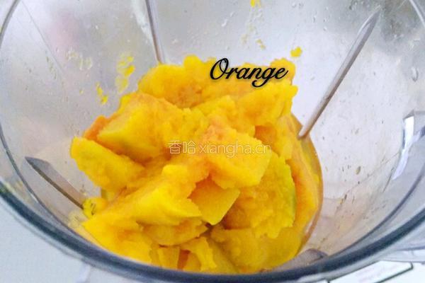 南瓜玫瑰豆沙包的做法图解1
