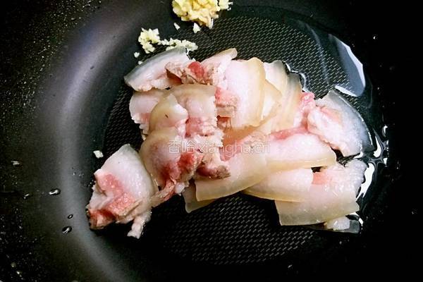 香蒜回锅肉的做法图解4