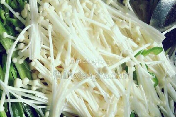 酱炒金针菇的做法图解4