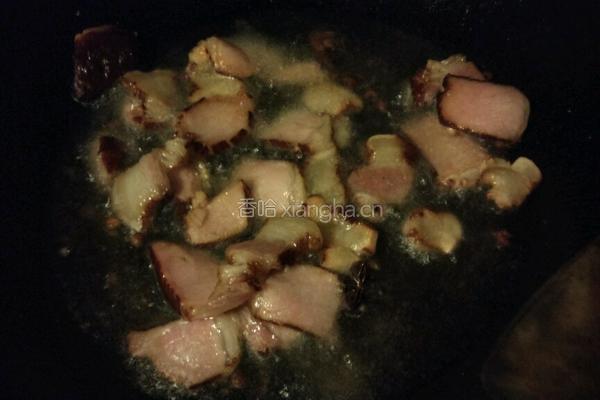 腊肉花菜的做法图解5