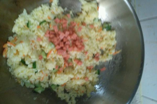 黄金蛋炒饭的做法图解5