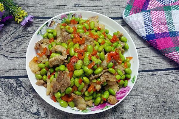 毛豆炒肉的做法图解11