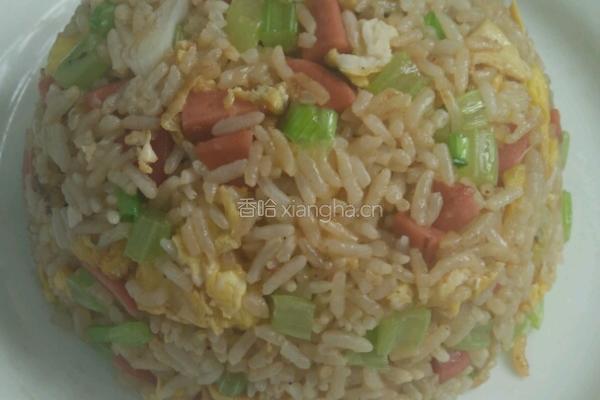 芹菜蛋炒饭