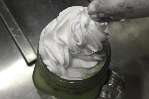抹茶奶盖的做法图解4
