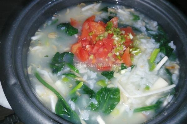 菠菜粥的做法图解4