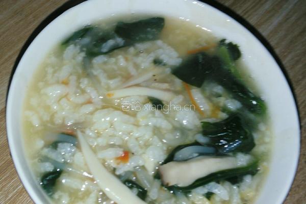 菠菜粥的做法图解6