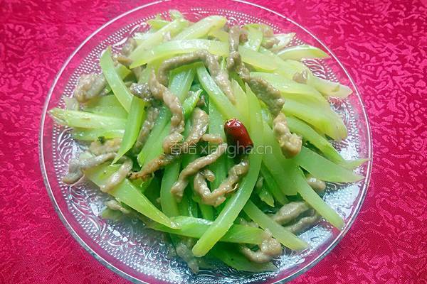 莴笋炒肉丝的做法图解8