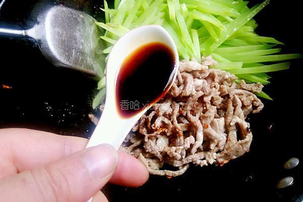 莴笋炒肉丝的做法图解6