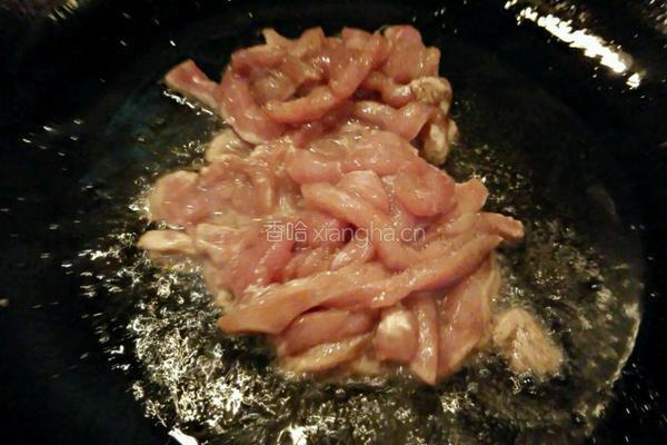 韭黄炒肉丝的做法图解3
