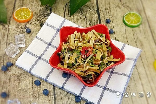 凉拌豆腐干的做法图解5