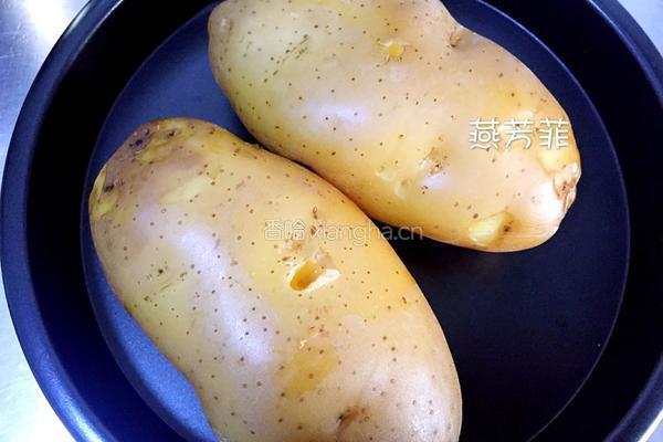 芝士培根烤土豆的做法图解4