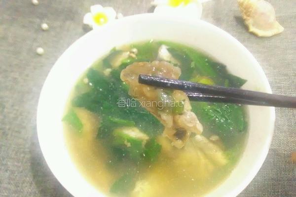 带鱼菠菜羹的做法图解7