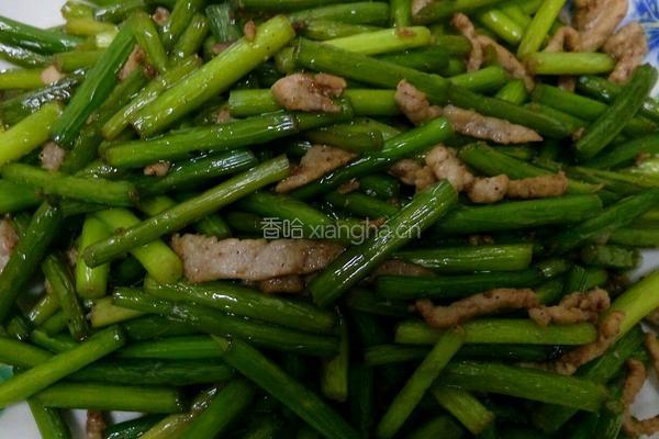 蒜苔炒肉丝的做法图解9