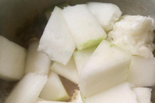 冬瓜白菜炖鸭肉的做法图解4