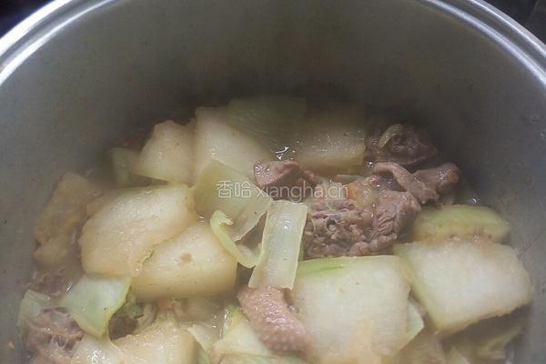 冬瓜白菜炖鸭肉的做法图解7