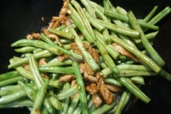肉焖豆角的做法图解5