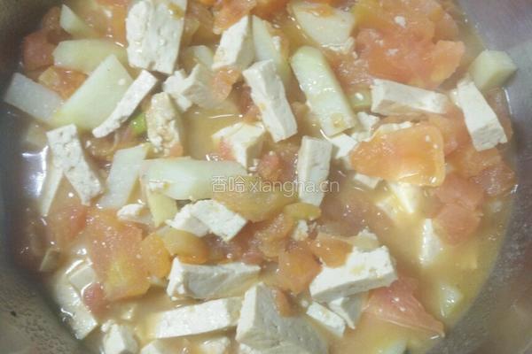 西红柿土豆豆腐卤（揪片）的做法图解12