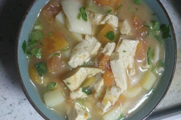 西红柿土豆豆腐卤（揪片）的做法图解16