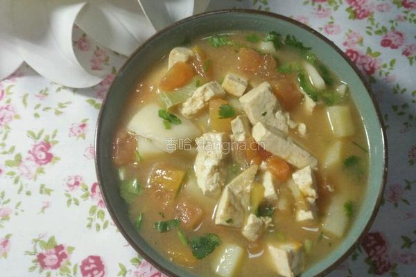 西红柿土豆豆腐卤（揪片）的做法图解17