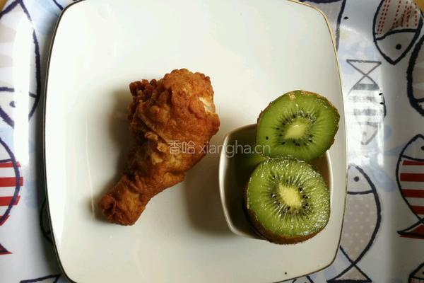 早餐 西玛饼鸡腿猕猴桃的做法图解11