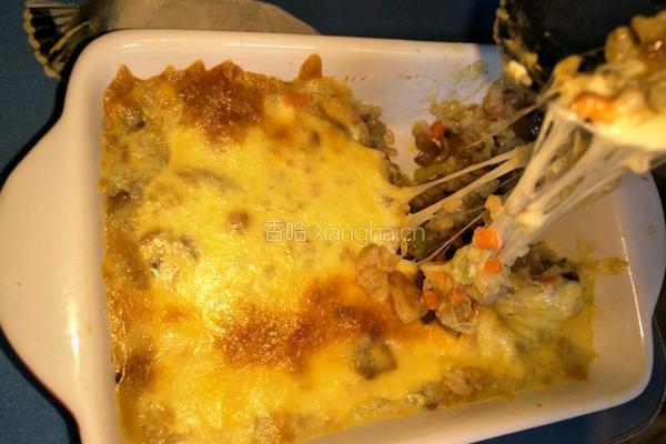 芝士大虾焗饭的做法图解11