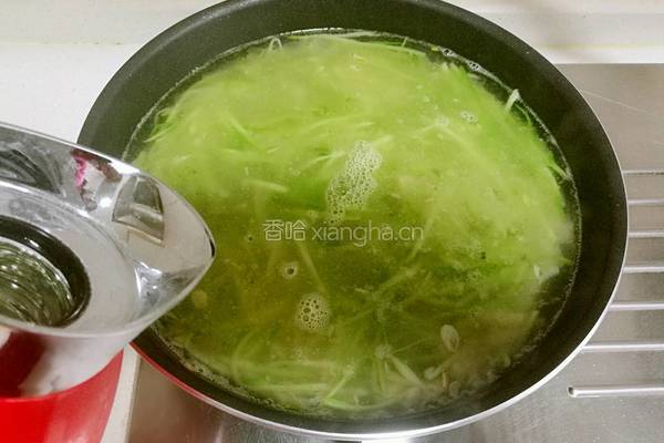青萝卜丝咸汤的做法图解8