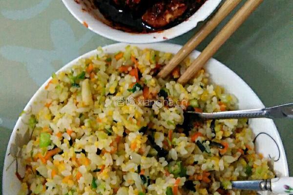 彩虹蔬菜炒饭的做法图解4