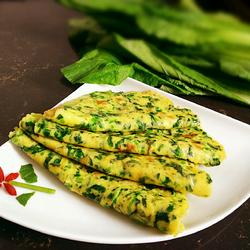 芥菜鸡蛋饼的做法[图]
