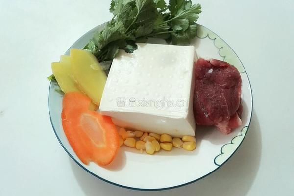 肉末酿豆腐的做法图解1