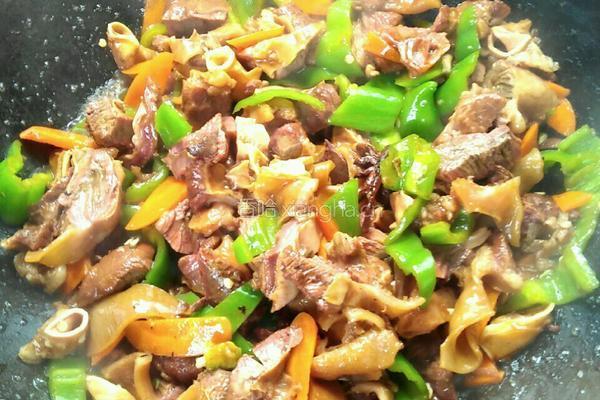 炒护心肉心管的做法图解4
