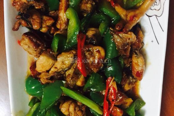 鸡肉炒青椒的做法图解5