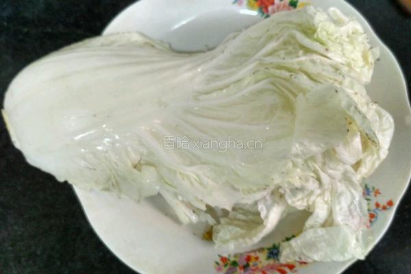 凉拌白菜丝的做法图解3