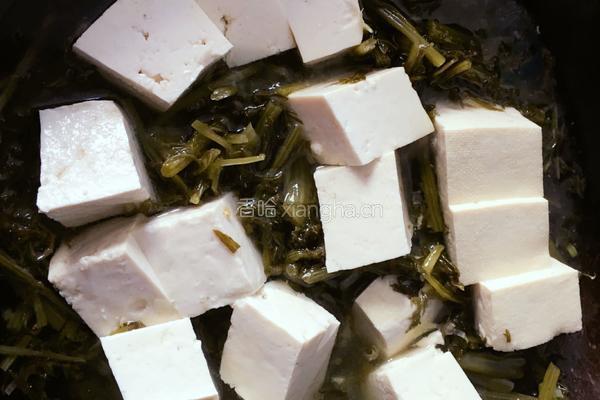 东北雪里蕻炖豆腐的做法图解6