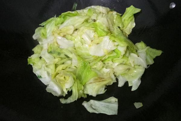 醋溜手撕包菜的做法图解3