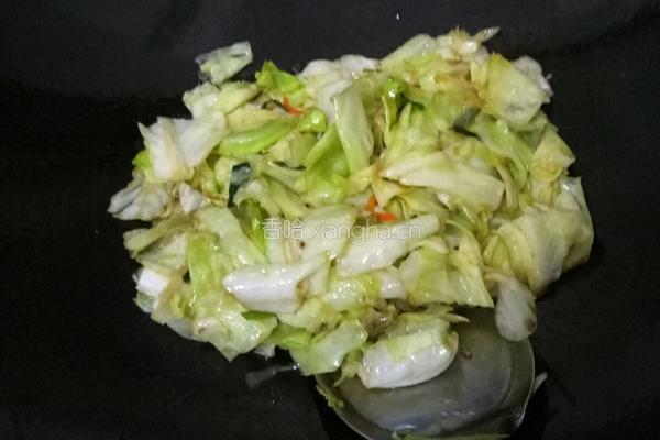 醋溜手撕包菜的做法图解4