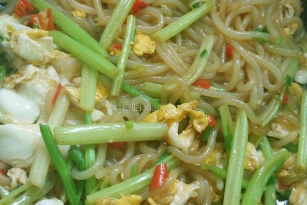 芹菜鸡蛋炒粉的做法图解11