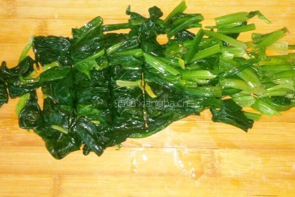 浇汁菠菜的做法图解12