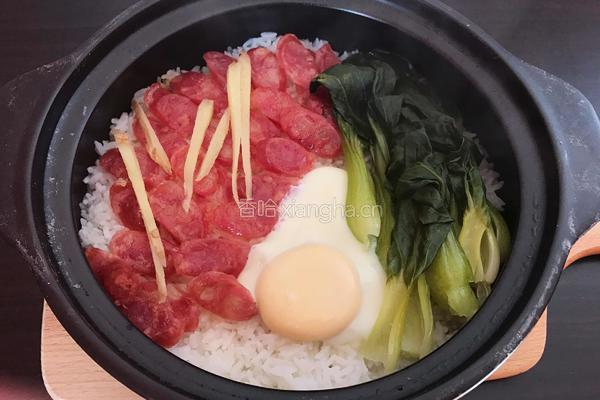 腊肠煲仔饭的做法图解6