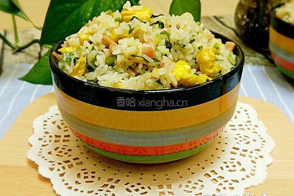 生菜炒二米饭的做法图解10